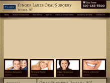 Tablet Screenshot of fingerlakesoralsurgery.com